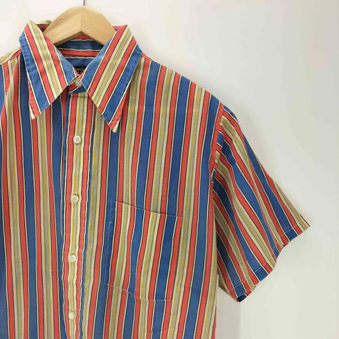 ペニーズタウンクラフト PENNEYS TOWNCRAFT TAPEREO 60-70S S/S ストライプ シャツ 襟芯 vintage ヴィンテージ メンズ import:M