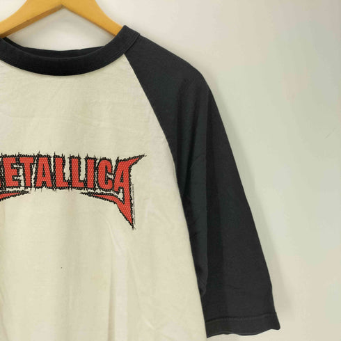 アルスタイル alstyle 00S USA製 ボディ US ロックバンド ラグラン L/S カットソー カットオフ 七分袖 メンズ import:L