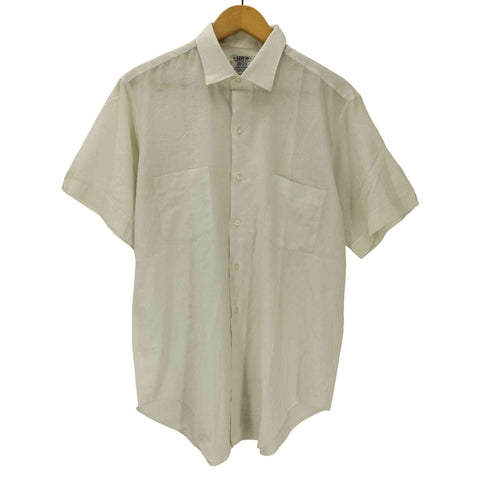 アロー ARROW 80S USA製 S/S シアー シャツ 襟芯 メンズ