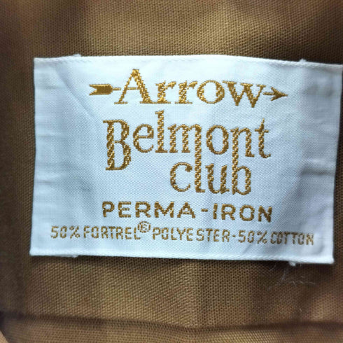 アロー ARROW 60-70S USA製 デカ襟 S/S シャツ 襟芯 メンズ