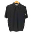 アロー ARROW 60-70S USA製 デカ襟 S/S ブラック ニット ポロ メンズ import:L