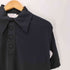 アロー ARROW 60-70S USA製 デカ襟 S/S ブラック ニット ポロ メンズ import:L