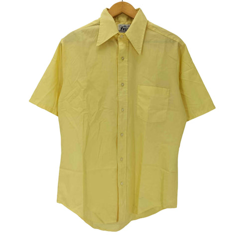 ペニーズタウンクラフト PENNEYS TOWNCRAFT 60-70S デカ襟 S/S シャツ 襟芯 メンズ