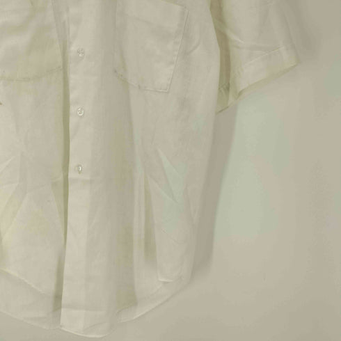 アロー ARROW 80S USA製 S/S シアー シャツ 襟芯 メンズ