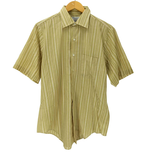 アロー ARROW 80S USA製 S/S ストライプ シャツ 襟芯 メンズ