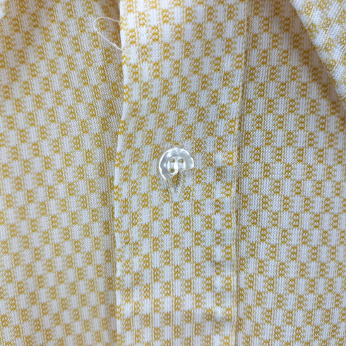 ペニーズタウンクラフト PENNEYS TOWNCRAFT 70S デカ襟 チェッカード S/S シャツ 襟芯 メンズ