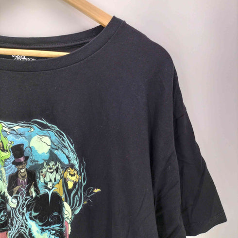 00S ボディ テーマパーク ヴィランズ キャラクター スカル 骸骨 騙し絵 S/S プリント Tシャツ メンズ