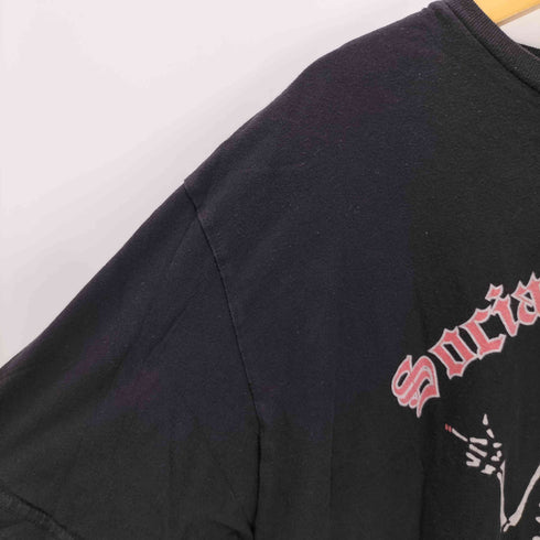 00S ボディ ドクロ スカル プリント S/S バンド Tシャツ メンズ