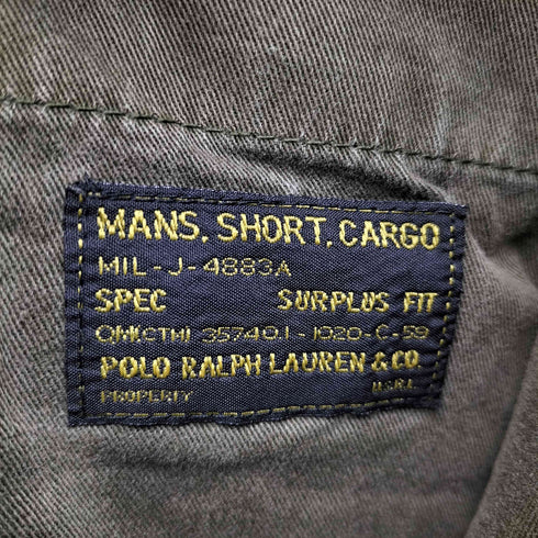 ポロバイラルフローレン Polo by RALPH LAUREN フロント ステンシル ドローストリング カーゴ ショーツ メンズ 32inch