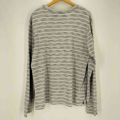 ティンバーランド Timberland 90S~00S かすり ボーダー クルーネック L/S Tシャツ メンズ import:XL