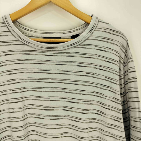 ティンバーランド Timberland 90S~00S かすり ボーダー クルーネック L/S Tシャツ メンズ import:XL