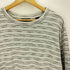 ティンバーランド Timberland 90S~00S かすり ボーダー クルーネック L/S Tシャツ メンズ import:XL