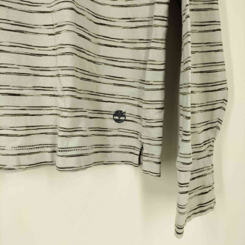 ティンバーランド Timberland 90S~00S かすり ボーダー クルーネック L/S Tシャツ メンズ import:XL