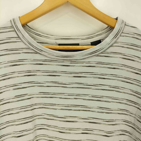 ティンバーランド Timberland 90S~00S かすり ボーダー クルーネック L/S Tシャツ メンズ import:XL