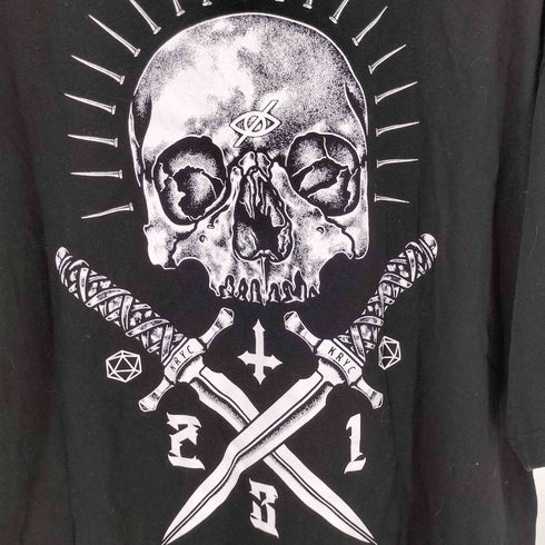 kryclothing ケリークロージング バックスカルプリント 半袖Tシャツ メンズ XL