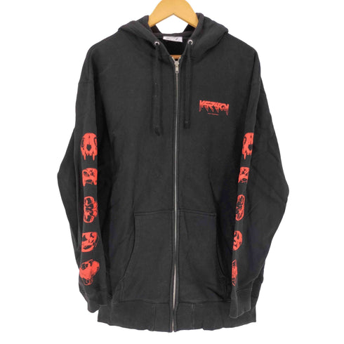 kryclothing ケリークロージング SHIKORI レッドスカルプリントパーカー メンズ XXL
