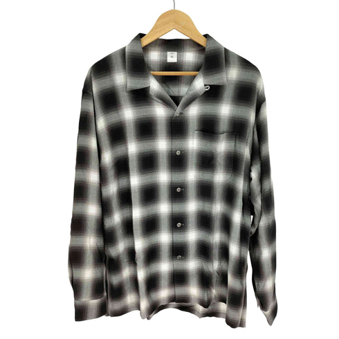 FRONT 11201 Ombre Check Shirt レーヨンオンブレ チェック オープンカラーシャツ メンズ JPN:XL