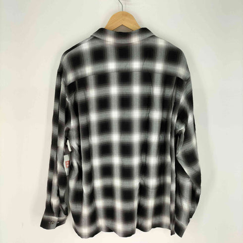 FRONT 11201 Ombre Check Shirt レーヨンオンブレ チェック オープンカラーシャツ メンズ JPN:XL