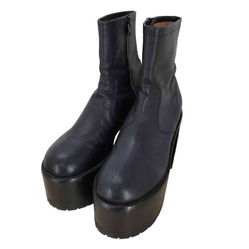 ジョンローレンスサリバン JOHN LAWRENCE SULLIVAN LEATHER PLATFORM BOOTS レザー プラット フォーム ブーツ レディース