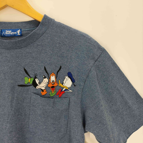 キャラクター刺繍ポケットTシャツ メンズ FREE