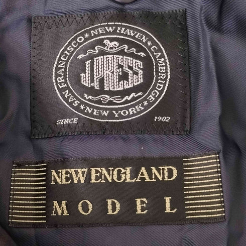 ジェイプレス J.PRESS NEW ENGLAND MODEL チェック柄2Bテーラードジャケット メンズ C92/W78/T170