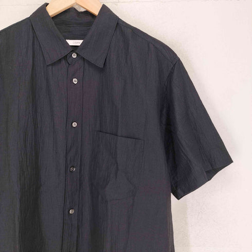 リドム LIDnM Linen Cotton WASHER H/S レギュラーカラー 半袖 シャツ メンズ JPN:S