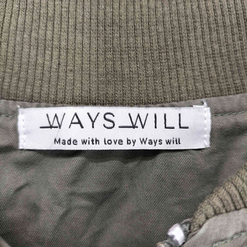 WAYS WILL シャーリング MA-1 レディース FREE