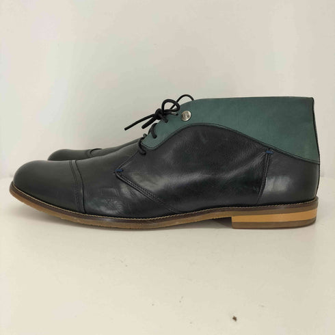 ランバンオンブルー LANVIN en Bleu バイカラースウェード切替レザーチャッカシューズ メンズ 26 1/2