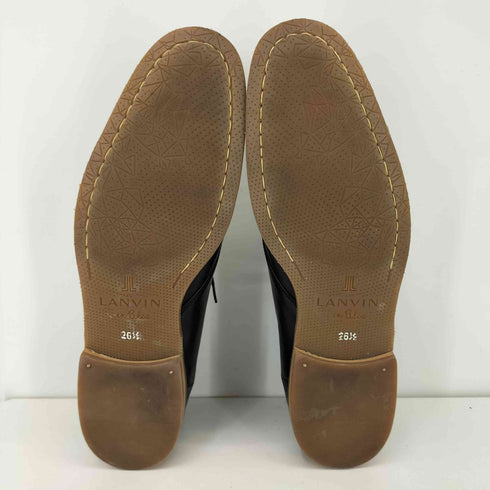 ランバンオンブルー LANVIN en Bleu バイカラースウェード切替レザーチャッカシューズ メンズ 26 1/2