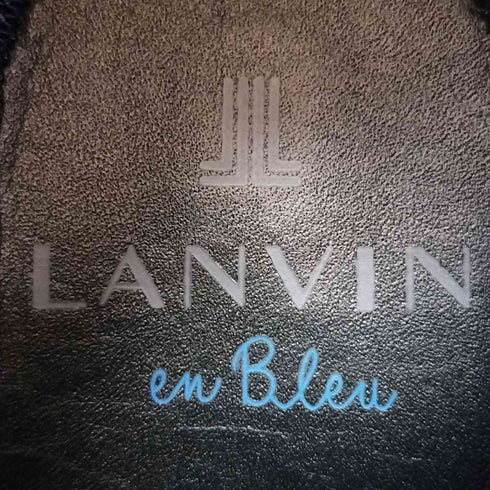 ランバンオンブルー LANVIN en Bleu バイカラースウェード切替レザーチャッカシューズ メンズ 26 1/2