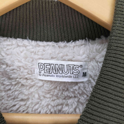 ピーナッツ PEANUTS 裏ボア MA-1 バック プリント フライトジャケット レディース JPN:M
