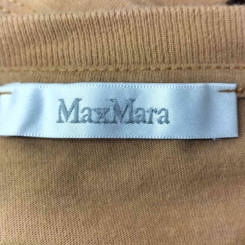 マックスマーラ MAX MARA PAPAIA ロゴ刺繍 クルーネック 半袖Tシャツ レディース import:M