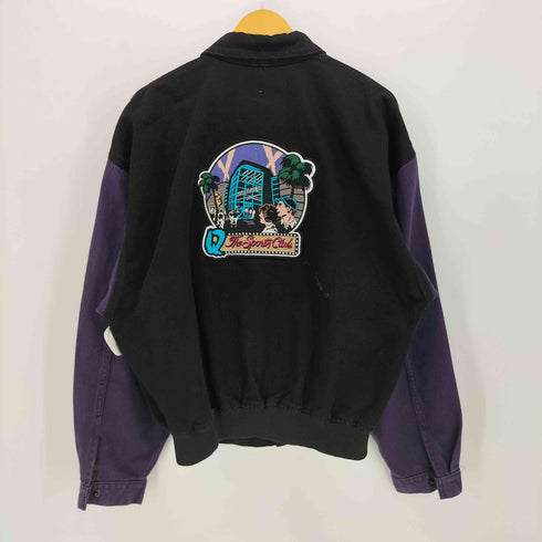 INTERNATIONAL DENI カナダ製 カラー切替 バック ワッペン デニム ブルゾン メンズ import:L