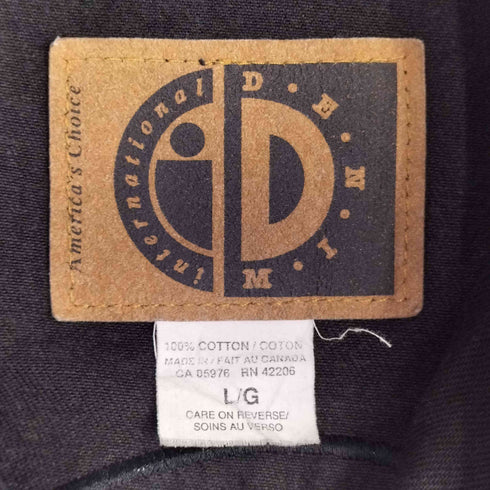 INTERNATIONAL DENI カナダ製 カラー切替 バック ワッペン デニム ブルゾン メンズ import:L