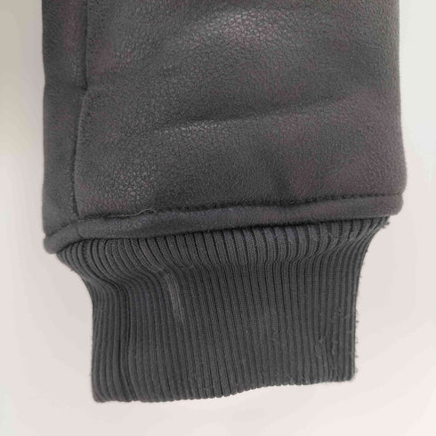 ザラ ZARA DOUBLE-FACED FAUX LEATHER JACKET メンズ import:M