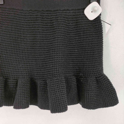 アメルジュ amerge airy waffle 3piece set BLACK ニット 3ピース セットアップ レディース M