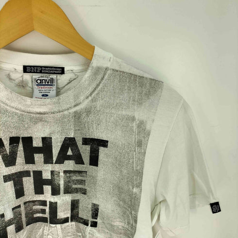 アンビル Anvil USA製 BONZAIPAINT WHAT THE HELL メッセージプリント Tシャツ メンズ import:S