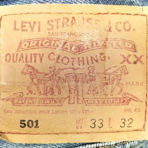 リーバイス Levis 00S 501 ボタンフライ ストレートデニムパンツ メンズ W33 L32