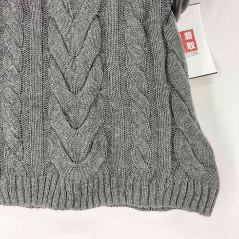 andwang Insignia Ribbon Knit No Sleeve リボンニット ノースリーブトップス レディース FREE