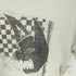 サンローランパリ SAINT LAURENT PARIS USED加工 猫 キャット プリント Tシャツ メンズ import:XS