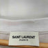 サンローランパリ SAINT LAURENT PARIS USED加工 猫 キャット プリント Tシャツ メンズ import:XS