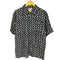 HarborlsleApparel 総柄 レーヨン 半袖シャツ メンズ import:L