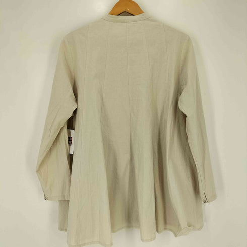 コットンハウスアヤ Cotton House Aya バンドカラー ギャザー 長袖 ブラウス レディース JPN:M