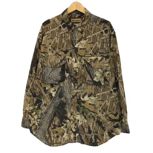 レミントン Remington カモ柄 長袖シャツ メンズ import:L