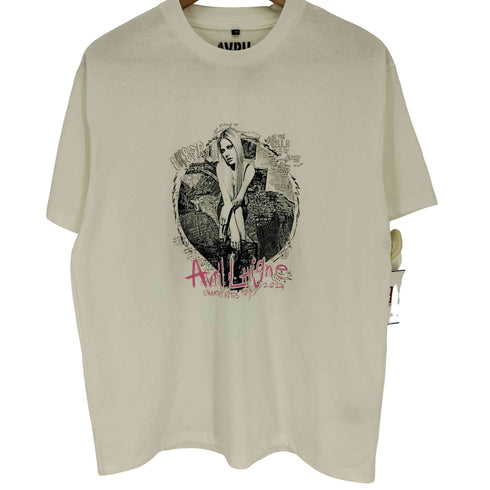 シンガーソングライター プリント S/S ツアー クルーネック Tシャツ メンズ import:M