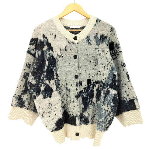 ジーナシス JEANASIS 12G アソート シャギー クルー カーディガン レディース FREE