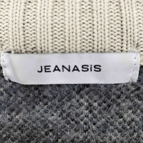 ジーナシス JEANASIS 12G アソート シャギー クルー カーディガン レディース FREE