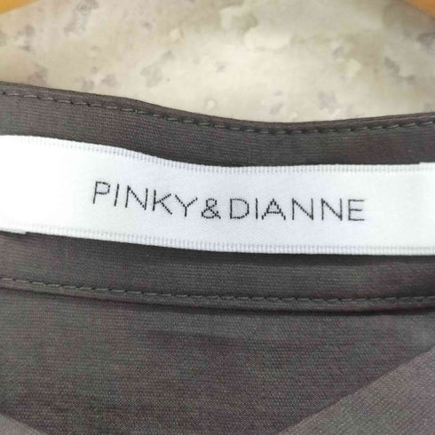 ピンキーアンドダイアン Pinky&Dianne ギャザーバルーンスリーブブラウス バンドカラー シャツ ブラウス レディース 38