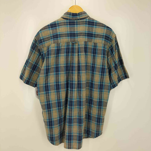 ウールリッチ WOOLRICH 90S ボタンダウン 半袖 チェックシャツ メンズ import:M
