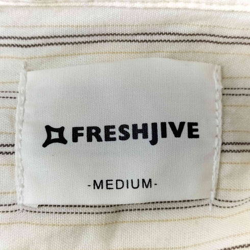 フレッシュジャイブ FRESHJIVE パネル 切り替え ストライプ L/S レギュラーカラー シャツ メンズ import:M